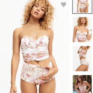For Love and Lemons Melrose Pleated Bra